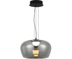 20W LED pakabinamas šviestuvas NADIA, juodos/dūmų sp., 3000K, 4339000