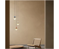 20W LED pakabinamas šviestuvas, rausvos/mėlynos/žalsvos/žalvario sp., 3000K, dimeriuojamas, 25101