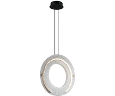 20W LED pakabinamas šviestuvas TAMARA, juodos ir bronzos sp. korpusu/dūmų sp. stiklas, 3000K, 4322700