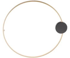 Lubinis šviestuvas 20W LED paviršinis šviestuvas ATOM, juodos/žalvario sp., 3000K
