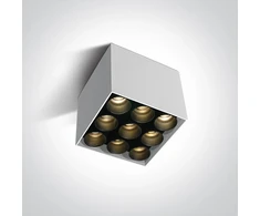 Lubinis šviestuvas 20W LED paviršinis šviestuvas, baltas, 3000K, 12906C/W/W