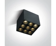 Lubinis šviestuvas 20W LED paviršinis šviestuvas, juodas, 3000K, 12906C/B/W