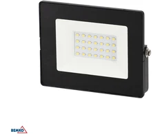 20W LED prožektorius KASTEL, juodas, 4000K, IP65, 120°