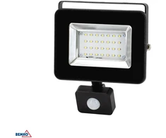 20W LED prožektorius su judesio davikliu LOFOT, juodas, 6000K, IP65