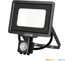 20W LED prožektorius su judesio davikliu MHC, juodas, 6500K, IP65