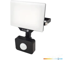 20W LED prožektorius su judesio davikliu DELYO MHNC, juodas, 6000K, IP54