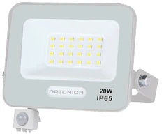 20W LED prožektorius su judesio davikliu, baltas, 3000K