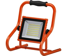 20W LED prožektorius su stovu WORKLIGHTS, oranžinis, 4000K, su baterija, IP44