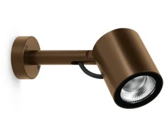 20W LED sieninis šviestuvas AGO PLUS, rudas, 3000K, 40°, IP66, su filtru nuo akinimo, dimeriuojamas