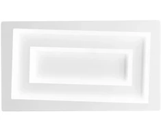 20W LED sieninis šviestuvas HYPNOTIC, baltas, CCT