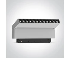 20W LED šviestuvas į magnetines sistemas MINI/MIDI, baltas, 3000/3500/4000K, 48V, 38°, 42124BA/W/V