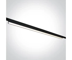 20W LED šviestuvas į magnetines sistemas FLAT, juodas, 3000/4000/5000K, 48V, 120°, 43100FC/B/V
