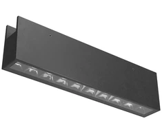 20W LED šviestuvas, montuojamas į XFORT bėgelį, 48V, juodas, 3000K, IP65, 275mm, dimeriuojamas, FRT22WW SP SBK