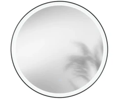 Sieninis šviestuvas 20W LED šviestuvas - veidrodis ORONERO, sidabro/juodos sp., CCT, IP44