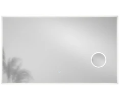 Sieninis šviestuvas 20W LED šviestuvas - veidrodis ZOOM, sidabro sp., CCT, dimeriuojamas, IP44