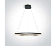 20W pakabinamas šviestuvas, juodas, 3000K, 63054A/B