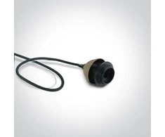 20W pakabinamas šviestuvas, šlifuoto žalvario sp., E27, 63126A/BBS