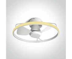 Lubinis šviestuvas 20W ventiliatorius su dimeriuojamu 28W LED šviestuvu, baltas, 3000/4000/5500K, 6300A/W/V
