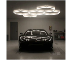216W LED lubinis šviestuvas HEXLINE 208x300cm, baltas, 6500K