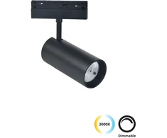 21W LED akcentinis šviestuvas į magnetinę sistemą VIOKEF MAGNETIC, juodas, 3000/4000K, dimeriuojamas, 4244100-N