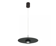 21W LED pakabinamas šviestuvas, juodas, 3000K, dimeriuojamas, 35cm, 2585