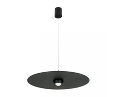 21W LED pakabinamas šviestuvas, juodas, 3000K, dimeriuojamas, 55cm, 2587