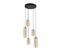 21W LED pakabinamas šviestuvas, juodos/šampano sp., 3000K, dimeriuojamas, 2534