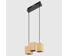 21W LED pakabinamas šviestuvas SMART+, medienos/juodos sp., 3000–6500K, dimeriuojamas