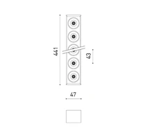 Lubinis šviestuvas 21W LED paviršinis šviestuvas Juodas FOSTER SURFACE REMOTE 10, juodas, 3000K