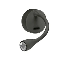 2,1W LED sieninis šviestuvas DREAM, tamsiai pilkas (RAL 7022), 2700K, su maitinimo šaltiniu