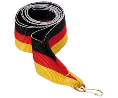 22 mm juosta - juoda, raudona ir geltona