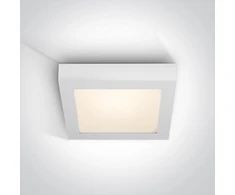 Lubinis šviestuvas 22W LED kvadratinis plafonas, baltas, 2700/3000/4000K, 62122F/W/V