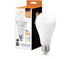 22W LED lemputė GS, E27, balta, 4000K, 180°