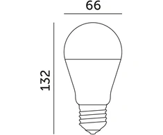 22W LED lemputė GS, E27, balta, 6500K, 180°