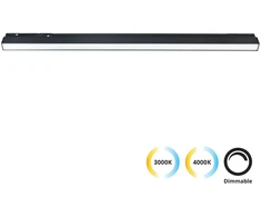 22W LED linijinis šviestuvas į magnetinę sistemą VIOKEF MAGNETIC, juodas, 3000/4000K, dimeriuojamas, 4244301-N