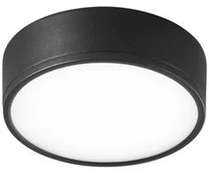 22W LED lubinis šviestuvas KLIO, juodas, 4000K