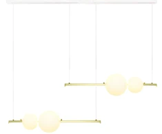 22W LED pakabinamas šviestuvas, aukso sp., 3000K, dimeriuojamas, 22235