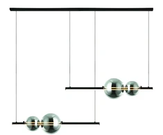 22W LED pakabinamas šviestuvas, juodas, 3000K, dimeriuojamas, 22234
