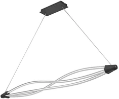 22W LED pakabinamas šviestuvas SWIRL, tamsiai pilkas, 3000K, dimeriuojamas