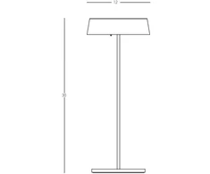 2.2W LED pastatomas lauko šviestuvas, juodas, 3000K, dimeriuojamas, su baterija, E289