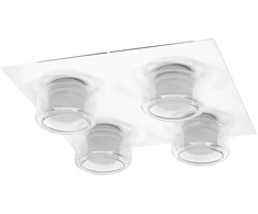 Lubinis šviestuvas 22W LED paviršinis vonios šviestuvas ORBIS FLAME, baltas, 3000/4000K, IP44