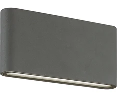 22W LED sieninis šviestuvas ARGON, tamsiai pilkas, 3000K, šviečia į viršų ir į apačią, 4226701