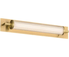 22W LED sieninis šviestuvas FRIDA, skaidrus/aukso sp., 3000K, 4277900