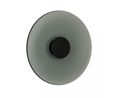 22W LED sieninis šviestuvas, juodu korpusu/dūmų sp. stiklas, 2700/3000K, dimeriuojamas, 25273