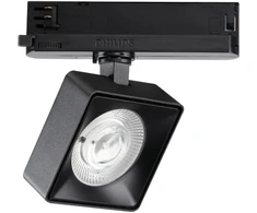 22W LED šviestuvas į 3 fazių bėgelį POV, juodas, 3000K, 296357