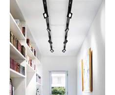 22W LED šviestuvas į 3 fazių bėgelį POV, juodas, 3000K, 296357