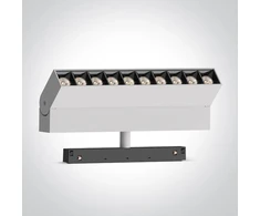22W LED šviestuvas į magnetines sistemas MINI/MAXI/P&amp;P, baltas, 3000/4000K, 48V, 38°, DALI, 42106BL/W/V