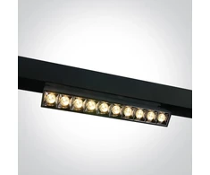 22W LED šviestuvas į magnetines sistemas MINI/MAXI/P&amp;P, juodas, 3000/4000K, 48V, 38°, DALI, 42106BL/B/V