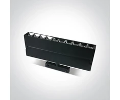 22W LED šviestuvas į magnetines sistemas MINI/MAXI/P&amp;P, juodas, 3000/4000K, 48V, 38°, DALI, 42106BL/B/V