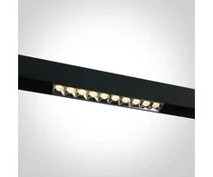 22W LED šviestuvas į magnetines sistemas MAXI, juodas, 3000/4000K, 48V, 38°, DALI, 42102BL/B/V